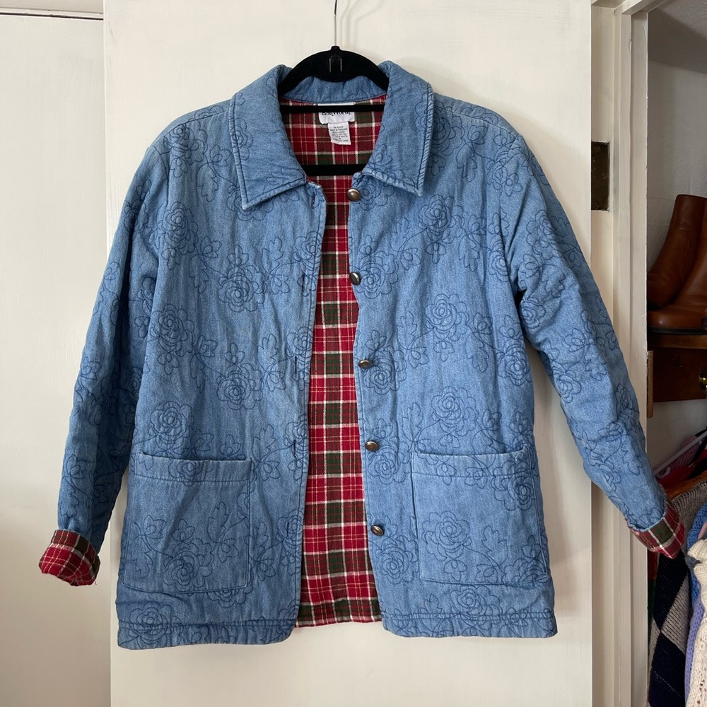 Denim quilted jacket